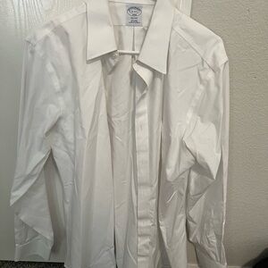 Brooks Brothers White Dress Shirt Classic Cotton